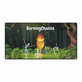 Burning Chalice Skeleton Forest Desk Mat — Large Gaming/Office Mousepad