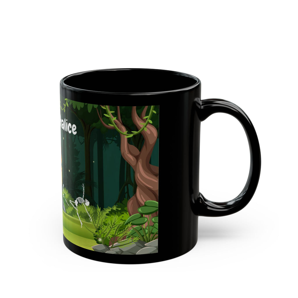 Burning Chalice Altar Mug — Pagan/Wiccan Skeleton Forest Tea Cup (11oz/15oz)