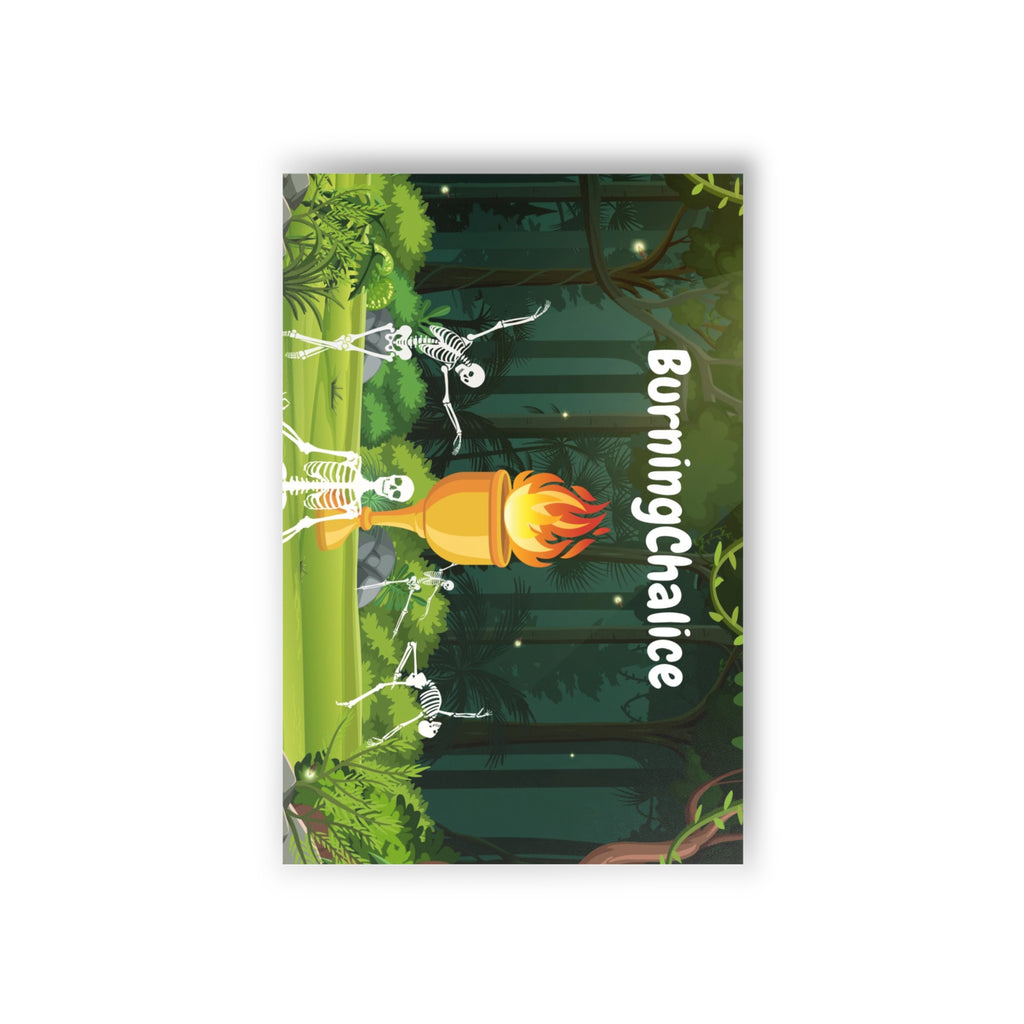 Postcards (10 Pack) — BurningChalice Campfire Skeleton Design